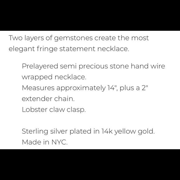 NEW Anthropologie x Ela Rae Freda 2 Layer Ruby Necklace - Picture 16 of 16